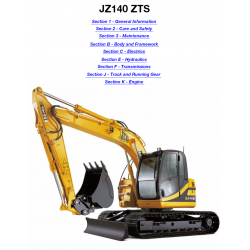 JCB instrukcje napraw + schematy + DTR: JCB Koparki ​​​​​​​JZ140 ZTS - instrukcja naprawy